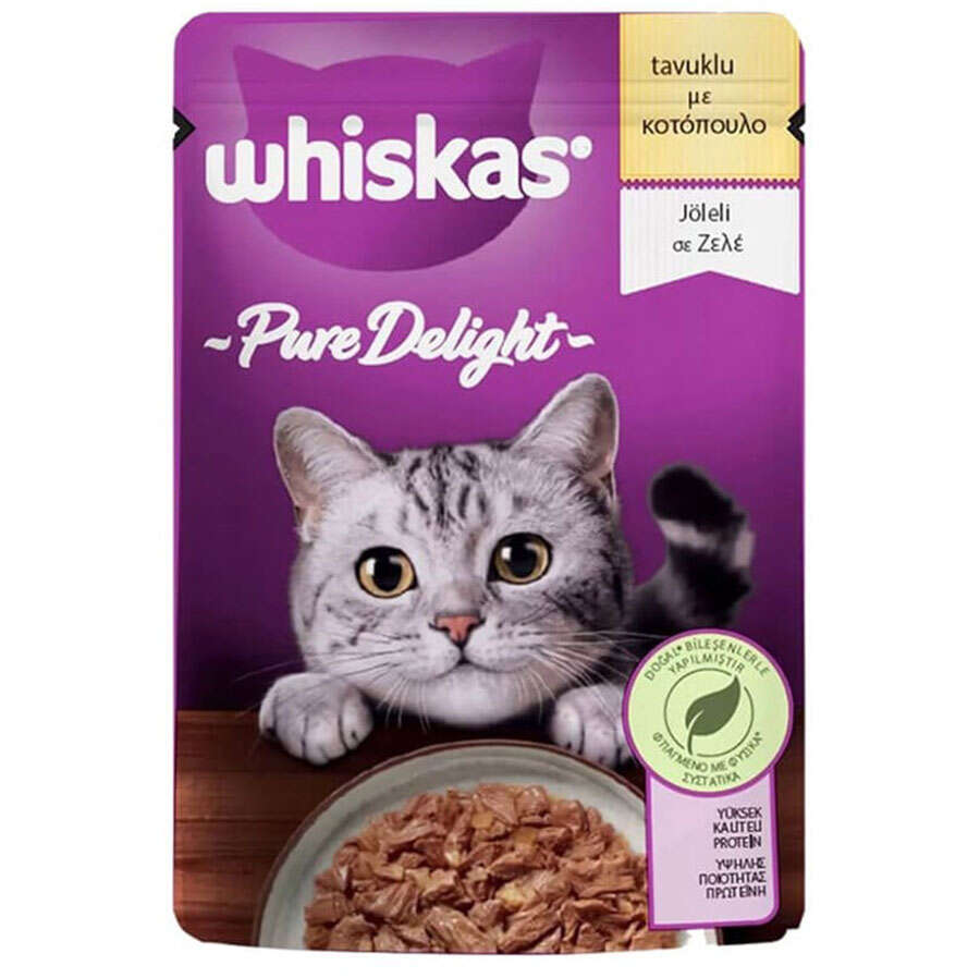 Whiskas Pouch Pure Delight Tavuklu Kedi Yaş Maması 85 Gr