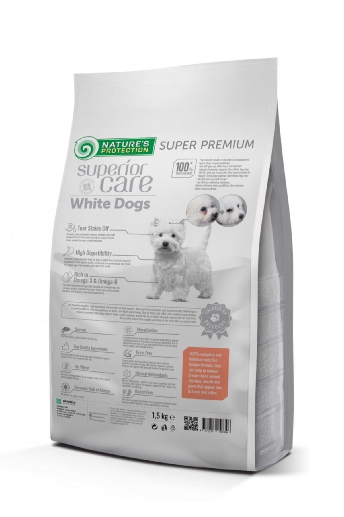 Natures P. White Dogs Tahılsız Somonlu Yetişkin Beyaz Köpek Maması 1.5 Kg