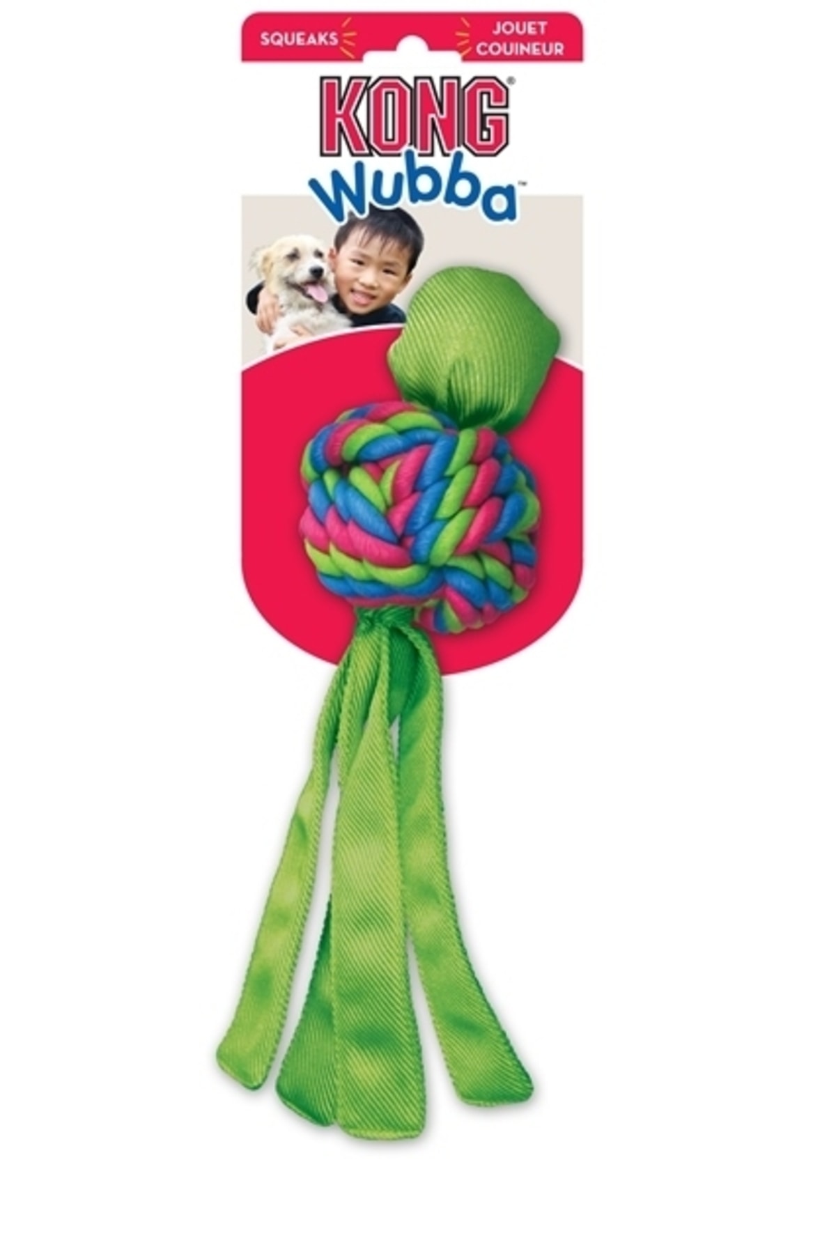 Kong Wubba Weaves Sesli Köpek Oyuncağı L 34cm