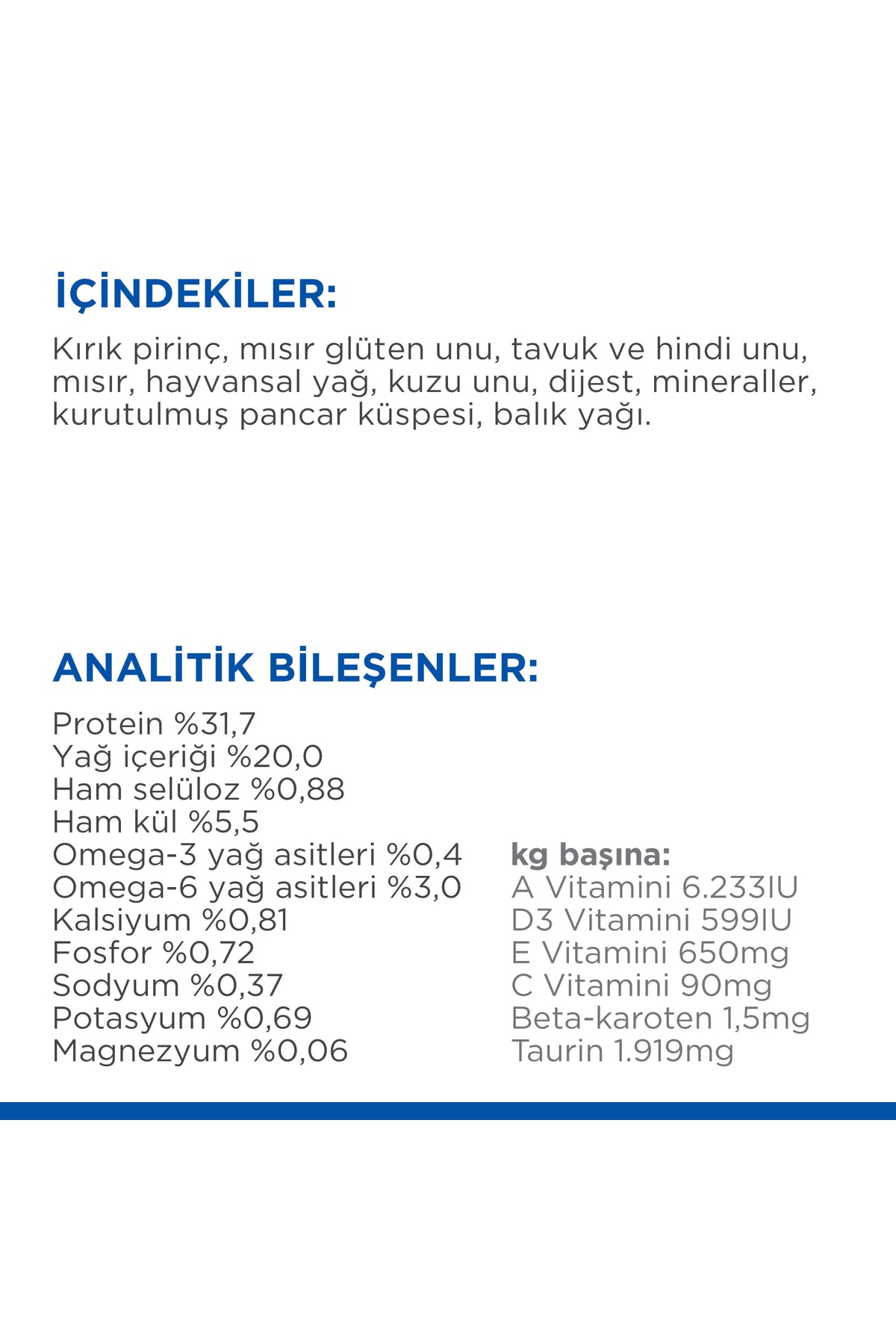Hill's SP Kuzulu Yetişkin Kedi Maması 3Kg