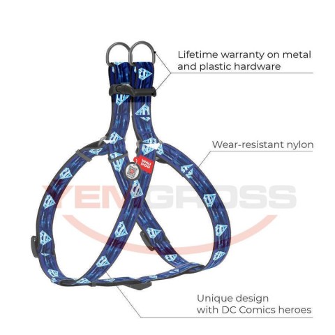 0715-2013 WAUDOG Nylon dog harness with QR passport, 