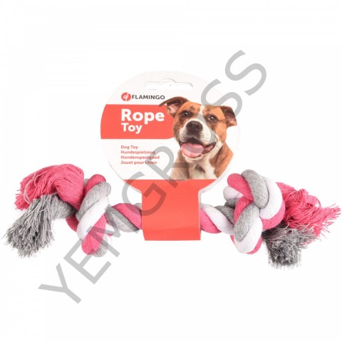 2 Düğümlü Pembe Gri İp S 22 Cm