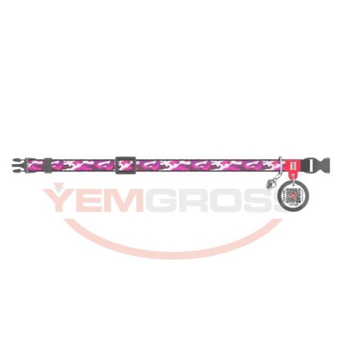 5273-WAUDOG Nylon cat collar with QR passport, 