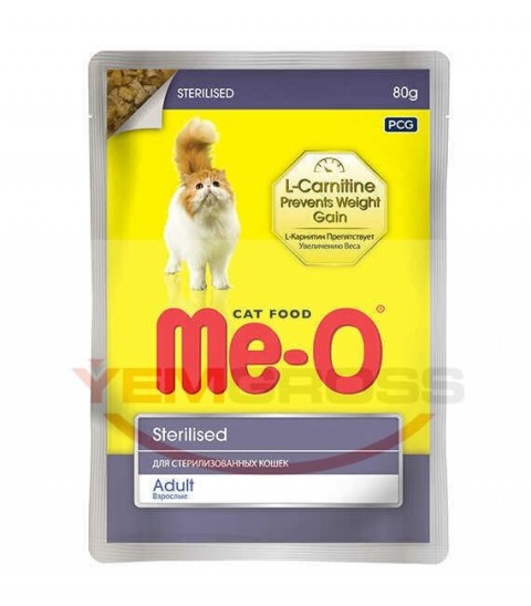 ME-O POUCH KISIRLAŞTIRILMIŞ YAŞ KEDİ MAMASI 80 GR 12 ADET