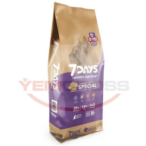 7 Days Special Yetişkin Kedi Maması 18 Kg
