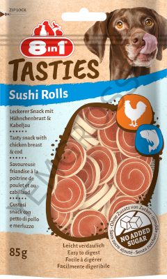 8IN1 TASTIES SUSHI ROLLS 85g