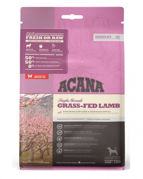 ACANA Singles - Grass-Fed Lamb Köpek Maması 340gr - Tüm ırk ve yaşam evreleri için
