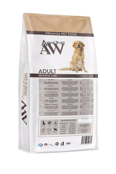 Animal World Kuzu Etli ve Pirinçli Yetişkin Köpek Maması 15 Kg