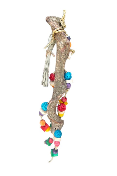 Eastland Ahşap Oyuncaklı Kuş Tüneği 15x56 Cm