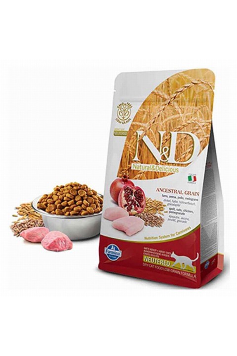Nd Tavuk & Nar Neutered Az Tahıllı Kedi Maması - 5 Kg