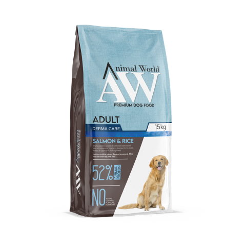 Animal World Somonlu ve Pirinçli Köpek Maması 15 Kg