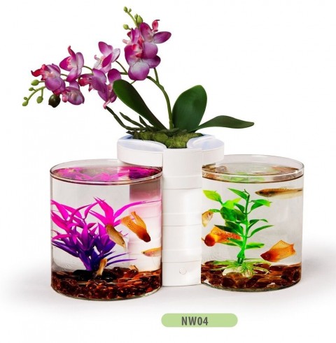Aquasyncro İkili Akvaryum 2x2 Lt