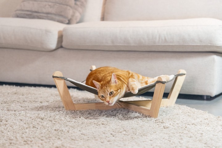 Beeztees DBL Kedi Hamağı, Gri, 51x51x18,5cm