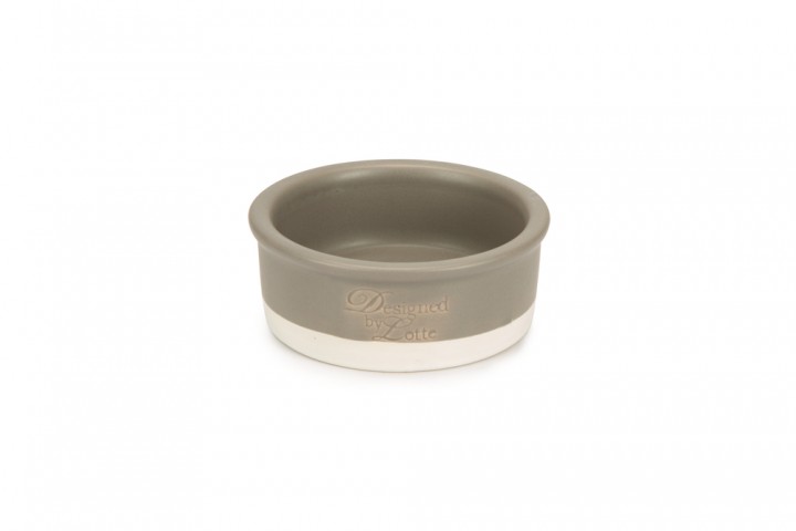 Beeztees DBL Kedi Mama Su Kabı, Seramik, Mat Gri, 12cm, 300ml
