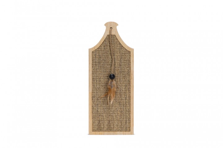 Beeztees DBL Kedi Tırmalama Tahtası ve Oyuncağı, 50x20x2cm