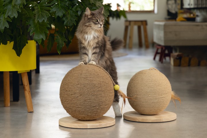 Beeztees DBL Kedi Tırmalama ve Oyuncağı, 30x31x31,5cm