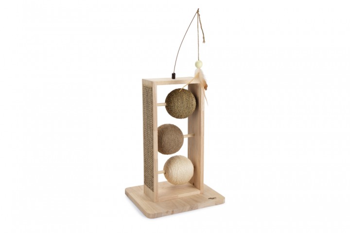 Beeztees DBL Kedi Tırmalama ve Oyuncağı, 34,5x29,5x50cm