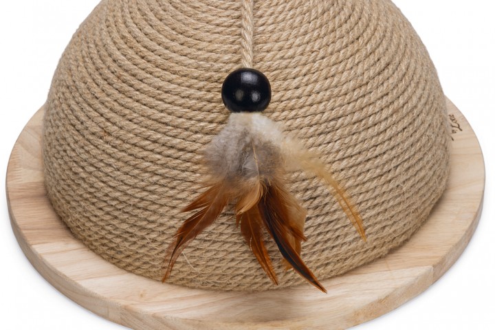Beeztees DBL Kedi Tırmalama ve Oyuncağı, 34,5x34,5x18cm