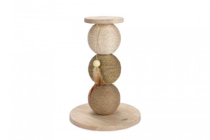 Beeztees DBL Kedi Tırmalama ve Oyuncağı, 34x34x47,5cm