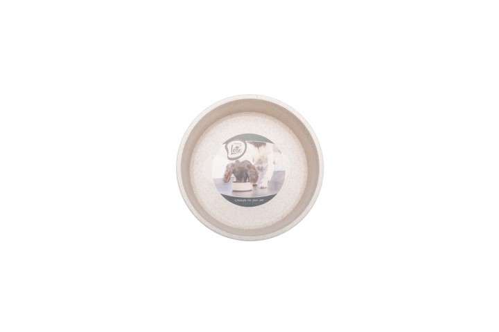 Beeztees DBL Köpek Mama Su Kabı, Bambu, Bej, 14cm, 410ml