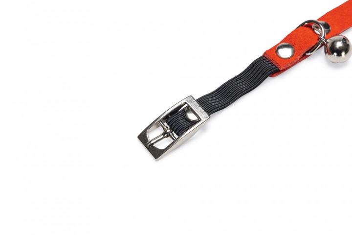 Beeztees Kedi Boyun Tasması, Süet, Kırmızı, 24-29cm