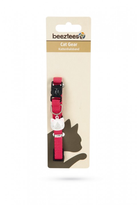 Beeztees Kedi Boyun Tasması, Zilli, Pembe, 20-30cm
