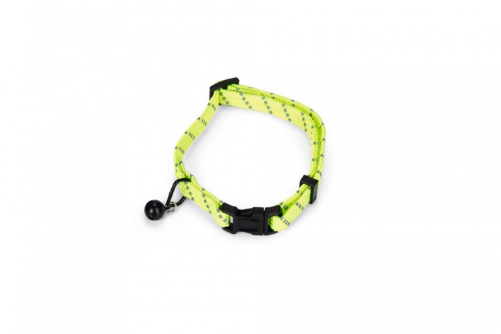Beeztees Kedi Boyun Tasması, Zilli, Sarı, 24,5-33cm