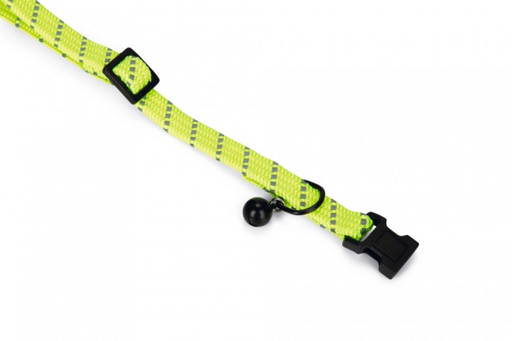 Beeztees Kedi Boyun Tasması, Zilli, Sarı, 24,5-33cm