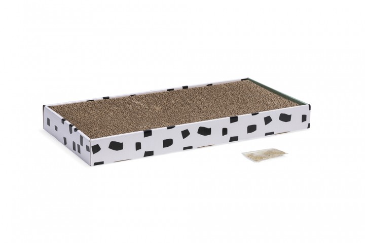 Beeztees Kedi Karton Tırmalama Kutusu ve Kediotu, 47x24x4,5cm
