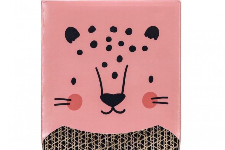 Beeztees Kedi Karton Tırmalama, Pembe, 45cm