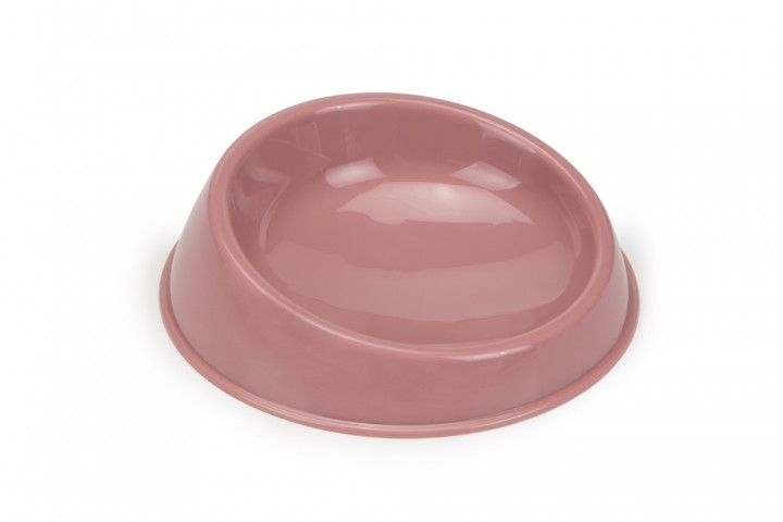 Beeztees Kedi Mama Kabı, Plastik, Gül Kurusu 15cm