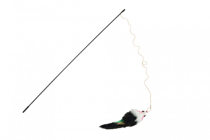 Beeztees Kedi Oltası, Peluş Fare Uc-14cm, Dayanıklı ip, 50cm