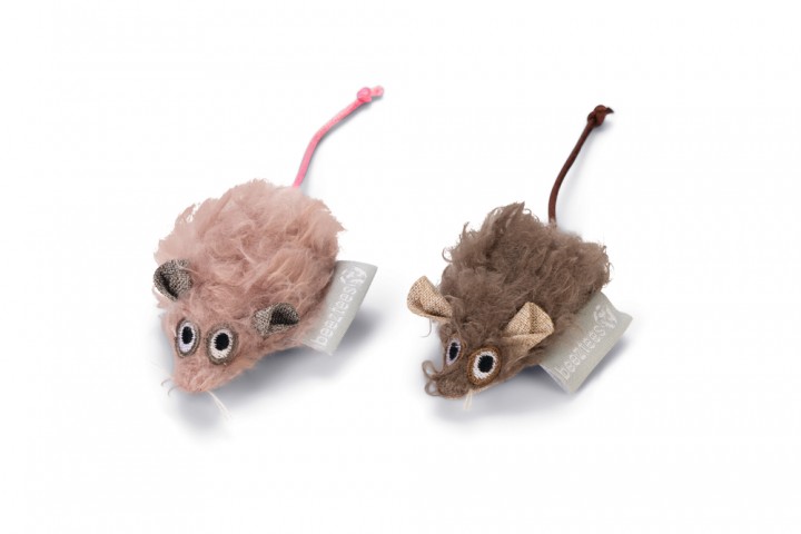 Beeztees Kedi Oyuncağı, Fare, Peluş, 14,5x5x1,5cm