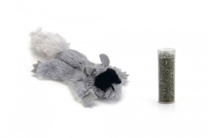 Beeztees Kedi Oyuncağı, Sincap, Kediotlu, Peluş, 14cm
