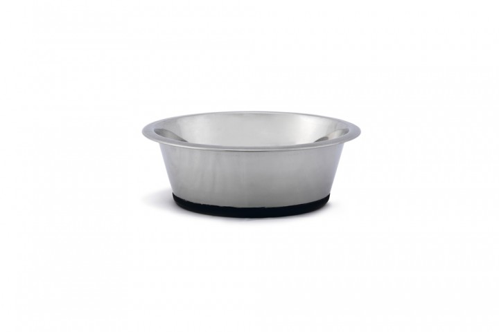 Beeztees Köpek Mama Su Kabı, Kaymaz Tabanlı, Paslanmaz Çelik, 20cm, 1,8L