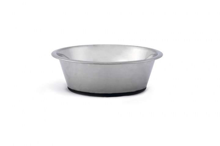 Beeztees Köpek Mama Su Kabı, Kaymaz Tabanlı, Paslanmaz Çelik, 25cm, 2,7L