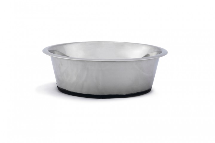 Beeztees Köpek Mama Su Kabı, Kaymaz Tabanlı, Paslanmaz Çelik, 28cm, 4,7L