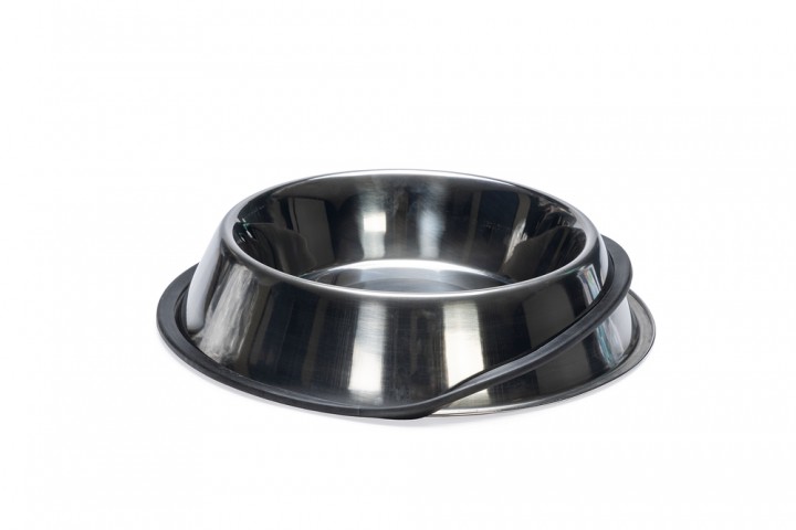 Beeztees Köpek Mama Su Kabı, Paslanmaz Çelik, Kaymaz, 22cm, 1,6L
