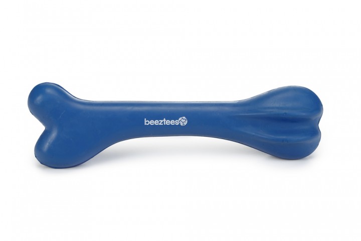 Beeztees Köpek Oyuncağı, İçi Dolu Kemik, Kauçuk, Mavi, 20cm