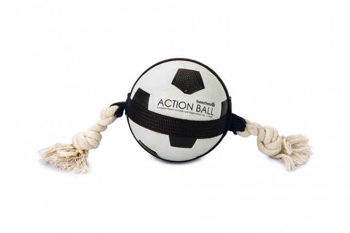 Beeztees Köpek Oyuncağı, İpli Futbol Topu, 12,5cm