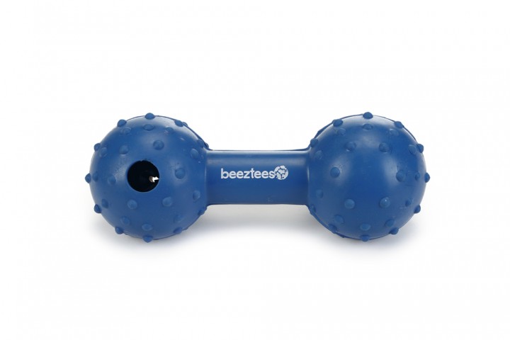 Beeztees Köpek Oyuncağı, Ödül ve Oyun, Dambıl, Kauçuk, Mavi, 11,5cm
