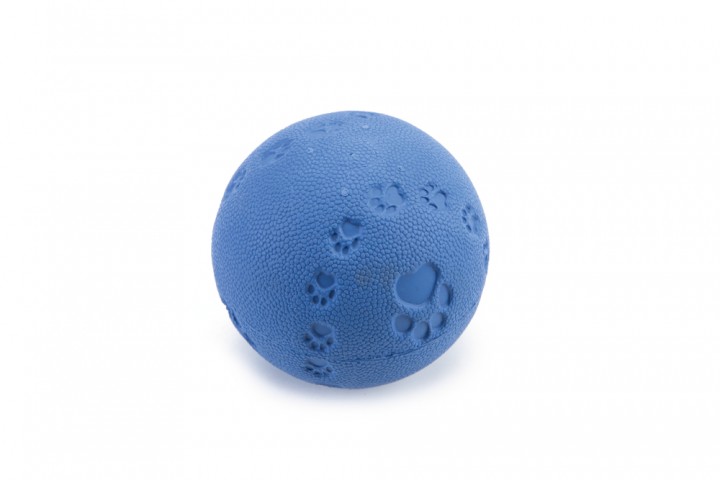 Beeztees Köpek Oyuncağı, Sesli, Top, Kauçuk, Turkuaz, 9cm
