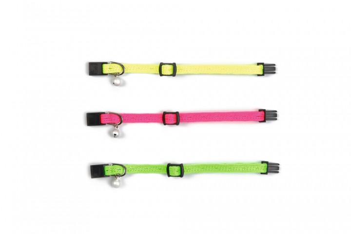 Beeztees Yavru Kedi Boyun Tasması, Zilli, Sarı, 15-23cm
