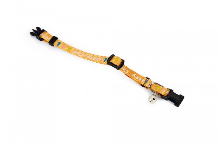 Beeztees Yavru Kedi Boyun Tasması, Zilli, Sarı, 17,5-23cm