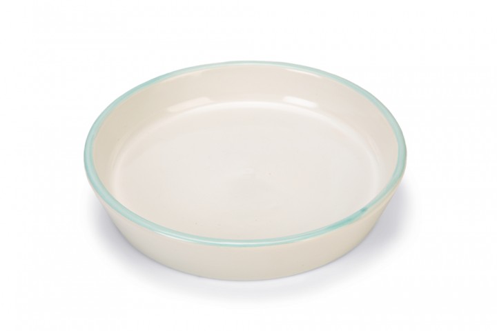 Beeztees Yavru Kedi Mama Su Kabı, Seramik, Gri Mint, 17,5cmx3,5cm