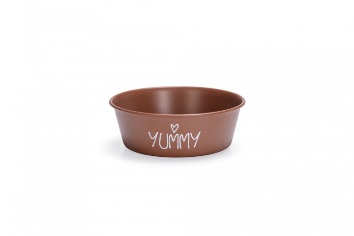 Beeztees Yavru Köpek Mama Su Kabı, Paslanmaz Çelik, Kaymaz Taban, Kiremit, 13cm, 470ml