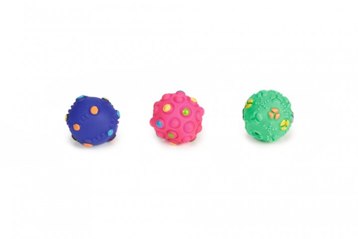 Beeztees Yavru Köpek Oyuncağı, Top, Vinyl, Çeşitli Renklerde, S, 5cm