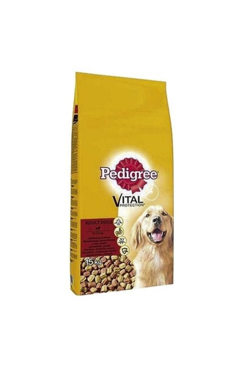 Pedigree Biftek&Kümes Hayvanı Köpek Maması - 15Kg