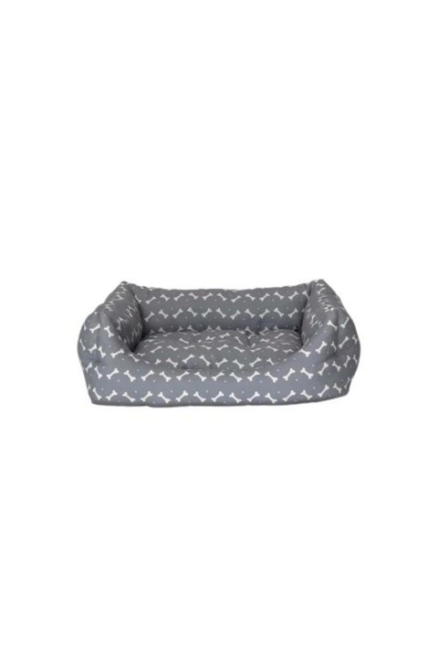 Pet Comfort Uniform Bone Gri-Beyaz Kedi ve Köpek Yatağı S 60x50cm