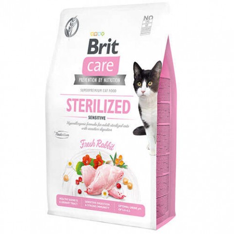 Brit Care Cat G-F Sterilized Sensitive Fresh Rabbit 2 Kg